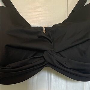 Lands' End Black Women's Bikini Top